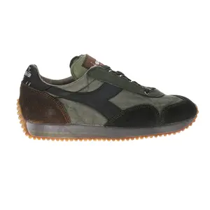 diadora Mens Equipe Dirty Sw Evo Lace Up Sneakers Shoes Casual - Green