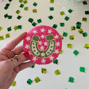 pink pony mug rug
