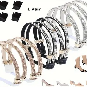 Fashion Anti-Slip Heel Straps, Elastic High Heel Buckle Replacement, Detachable Ankle Strap Laces, One Size Fits All