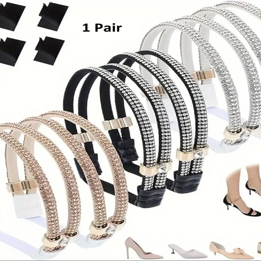 Fashion Anti-Slip Heel Straps, Elastic High Heel Buckle Replacement, Detachable Ankle Strap Laces, One Size Fits All