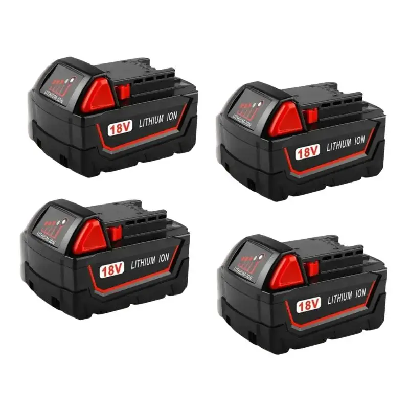5.0Ah Replacement Battery Pack for Milwaukee M18, High Capacity Lithium-ion Battery Pack Compatible with Milwaukee 18V Electric Tool, Cordless Tool Ac