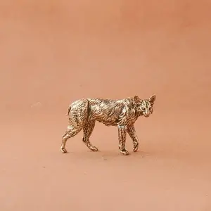 Vintage Brass Kalakal Statue, Metal Craft Collectible, Perfect for Living Room Decor, No Power Needed, Ideal for Christmas Halloween Easter