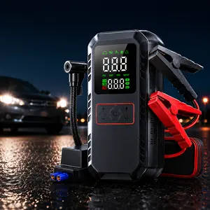 Never Get Stranded Again – 4-in-1 Emergency Jump Starter & Tire Inflator Air Compressor, 5000A Portable Battery Booster, 150PSI Tire Inflator, LED Light & Power Bank【QY03】