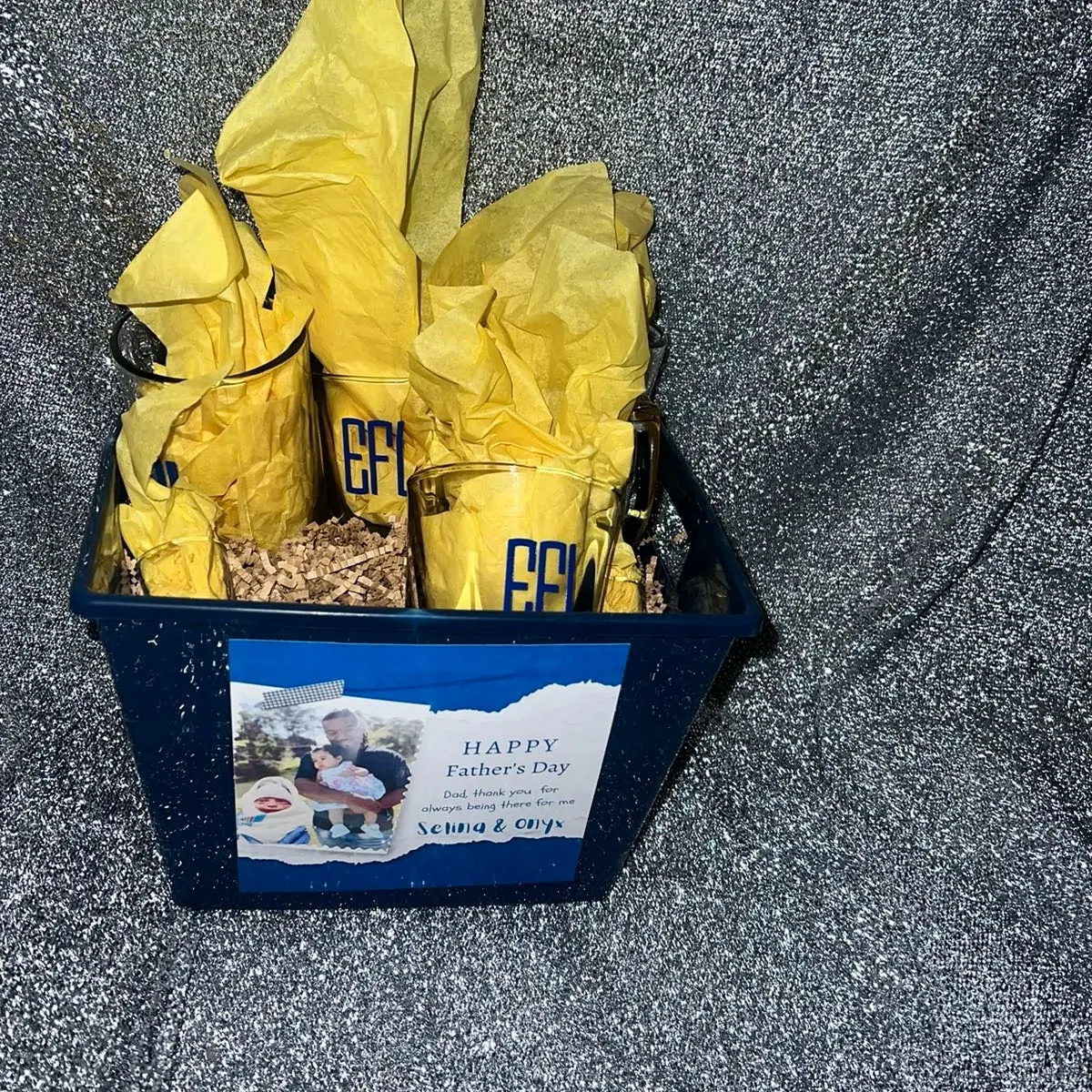 Fathers Day Glass Bucket