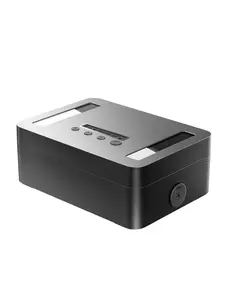 Vaydeer Metal Time Lock Box, Phone Timed Locked Box with Timer, Electronic Locking Container, USB C Charge, Audio Prompt, Self-Discipline Gift Time Safe to 365 Days for Cellphone/iPad Mini/Medication