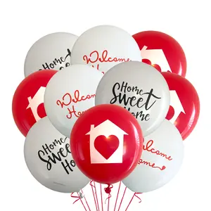 Home Sweet Home Balloon Mix 12 Count Standard 12 Inch Latex for Housewarming Party Real Estate Open House New Home Owners Decorations