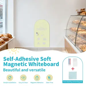 Self-Adhesive Drawing Board and Art Board, Easy Peel-And-Stick Backing, Ideal for Office, School, Home, Writing Board, Presentation Board