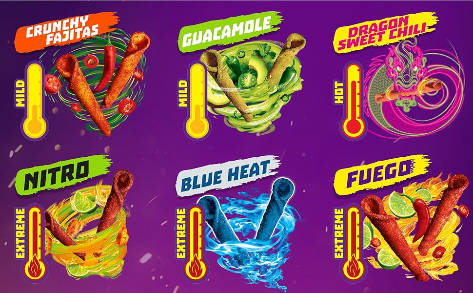 Takis Fuego 17 oz Fiesta Size Snack, Crispy Hot Chili Pepper & Lime Flavored Extreme Spicy Rolled Corn Tortilla Chips