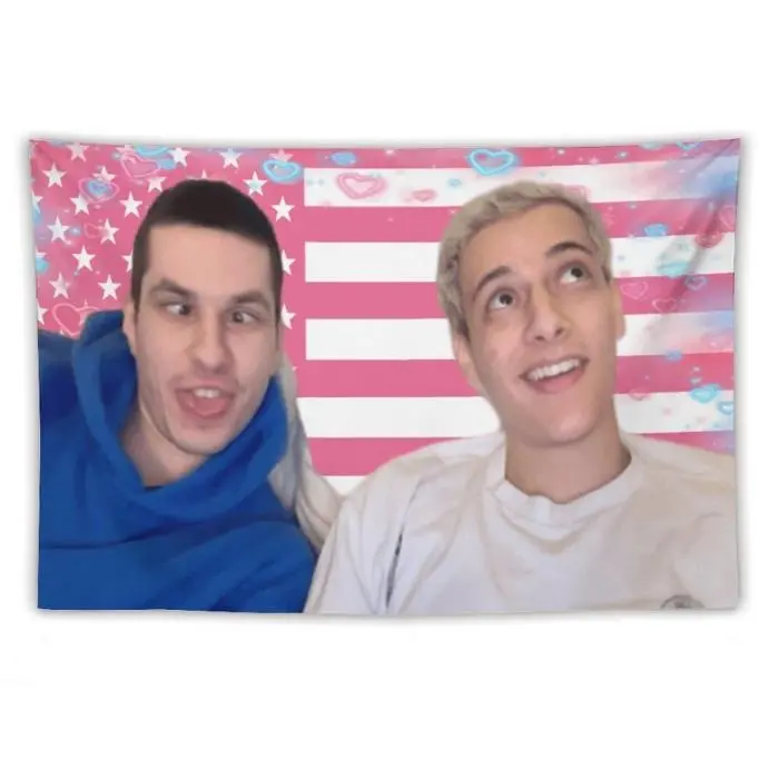 CaseOh Hamzah and Martin wall tapestry poster for college dorm cave bedroom living room office party decoration gift