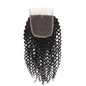 JERRY CURLY LACE CLOSURE 4*4 - 100% HUMAN VIRGIN HAIR