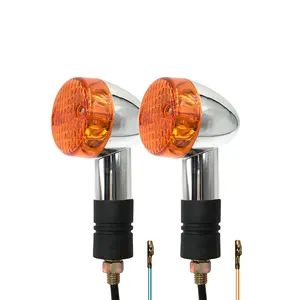 VRWEARE Motorcycle Front/Rear Bullet Turn Signals Lights For Honda Shadow Aero Fit for Kawasaki Vulcan VN 750 800 900 1500 1600 1700 2000 Vintage Turn LampBulb