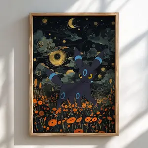 Shiny Umbreon Japanese Poster | Wall Art Print