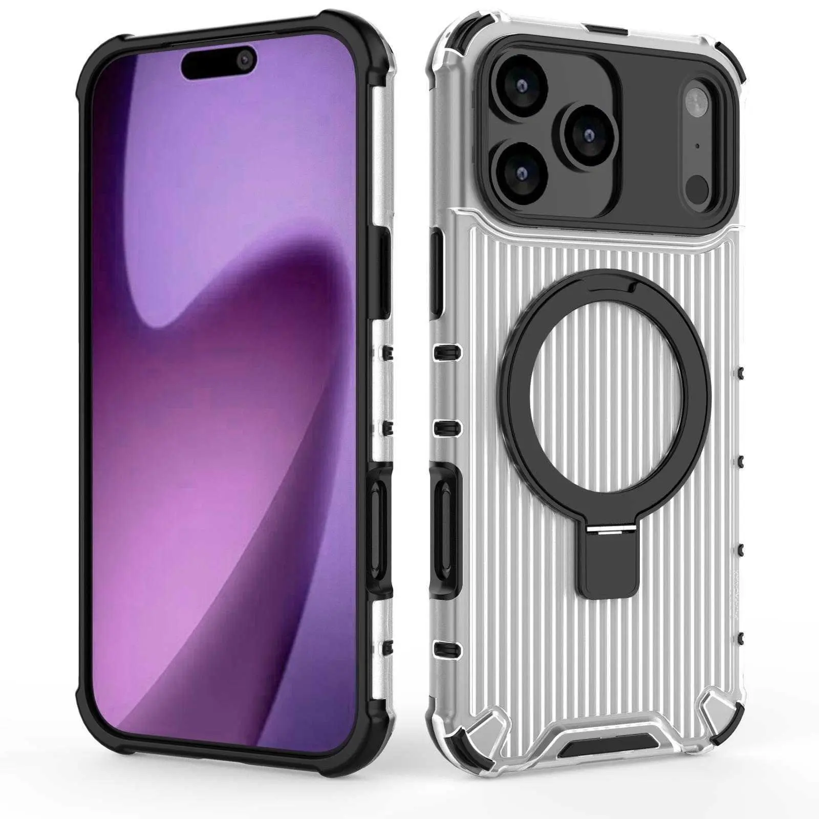 For iPhone 17 Pro Max Lenticular Magnetic Phone Case For iPhone 16 Pro Kickstand For iPhone 15 Shockproof For iPhone 14 Cover HNAG36Dccdv