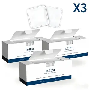 Gentle Spring Makeup Remover Pads 120g Per Box | 3x3 Inch Dual Texture Pad | Ultra Soft Thick Cotton, Lint-Free | Hypoallergenic for Sensitive Skin & Professional S#Mother's Dayalon Use #SummerVibes