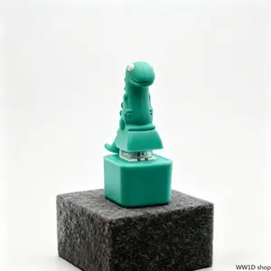 Wacky Lizard Button-Press Stress-Relief Keychain — Lights Up with a Single Press!