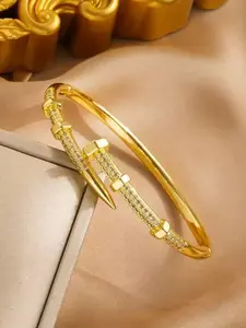 Elegant Zirconia Clasp Bracelet, Luxurious and Comfortable, Micro-Paved Design, Perfect for Daily Commute, Parties, and Gifts