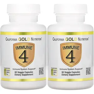 California Gold Nutrition Immune 4, Immune System Support, 60 Veggie Capsules, 2 Pack