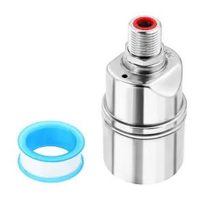 1/2'' Automatic Water Level Control Valve – Stainless Steel Mini Float Valve for Pools, Fish Tanks, Ponds, Livestock Troughs, and Water Shut-Off Control, Durable Float Valve for Easy Water Management