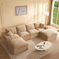 Camel-4 Seater + 2 Ottoman - 137" U