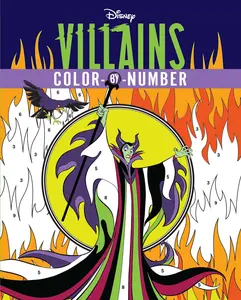 Disney Villains Color-By-Number -- Editors of Thunder Bay Press - Paperback