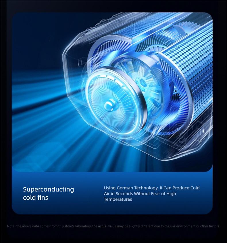 HOOYS USB Rechargeable Handheld Portable Fan, 199-Speed Adjustable, with Waist Clip, Flashlight & PowerDisplay, Personal Fan for Outdoor, Camping, Jobsite, Travel &Indoor Use