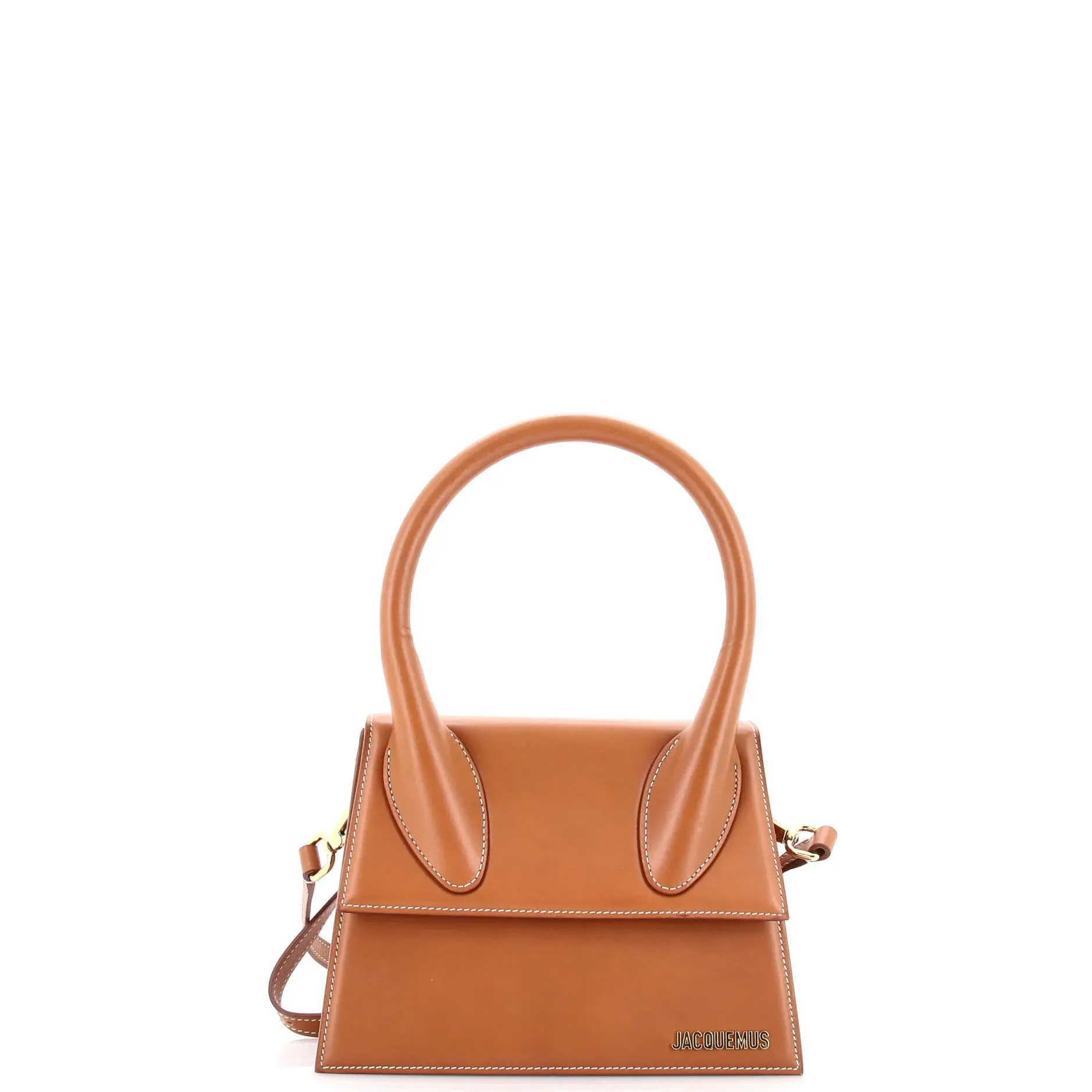 Pre-owned JACQUEMUS Leather Top Handle Bags Le Grand Chiquito Bag Large by Rebag