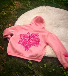 Tropical palm tree embroidered hoodie — beach fashion, unisex, tropical vibe, loose fit; a perfect choice for Easter and Mother’s Day gifts