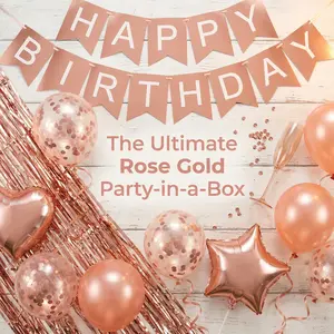 Happy Birthday Letter Balloon Set53pcs/set Metallic Latex Balloon,Balloon Set for Birthday PartyDecoration