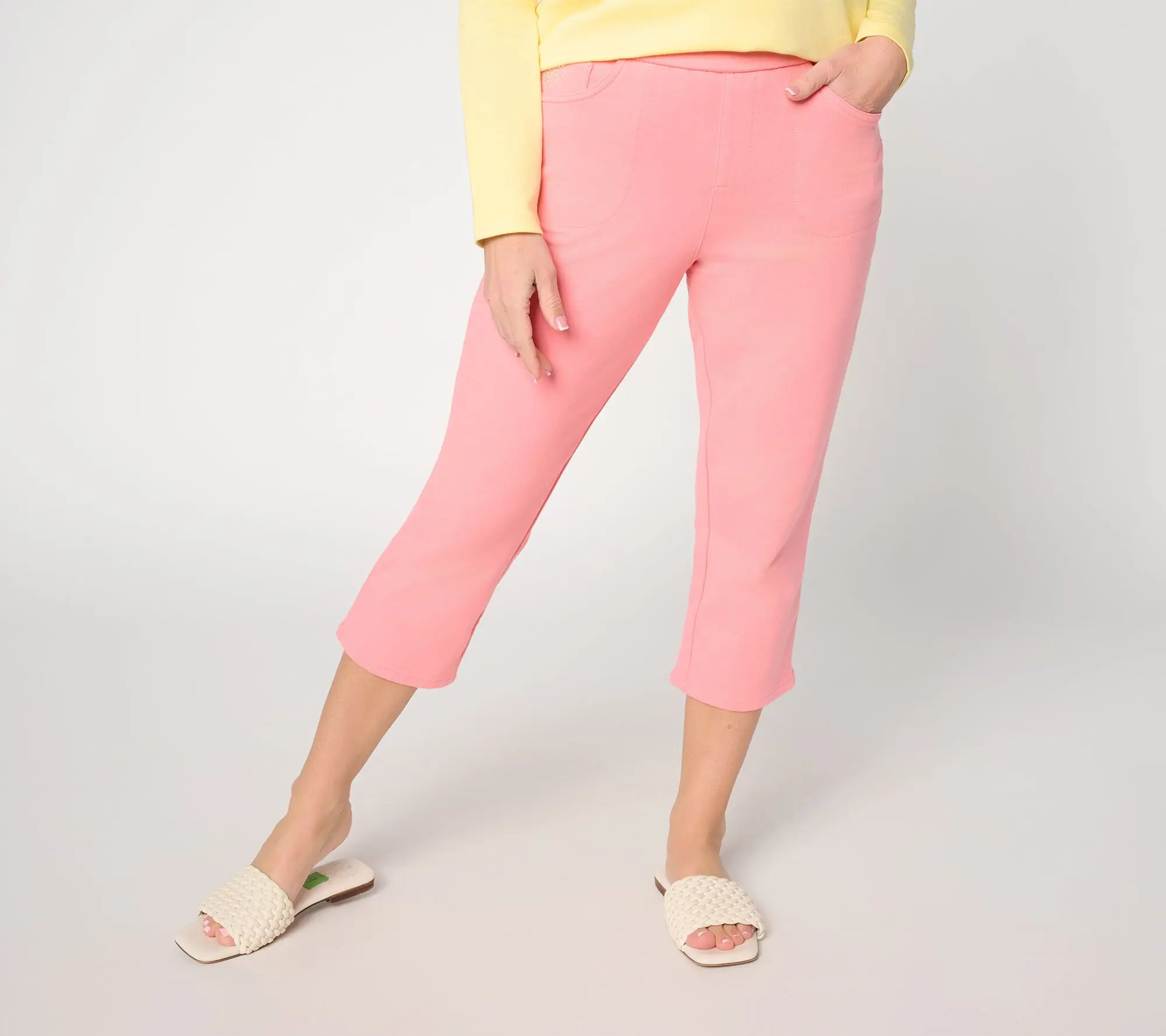 Quacker Factory DreamJeannes 5 Pocket Capri Pants