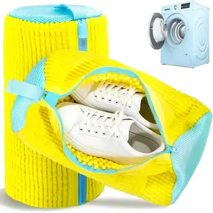 Polyester Shoe Washing Machine Bag Set, Reusable Shoe Laundry Bags for Washer and Dryer, 360° Deep Clean for Sports Shoes and Tennis Shoes, Laundry Mesh Wash Bags