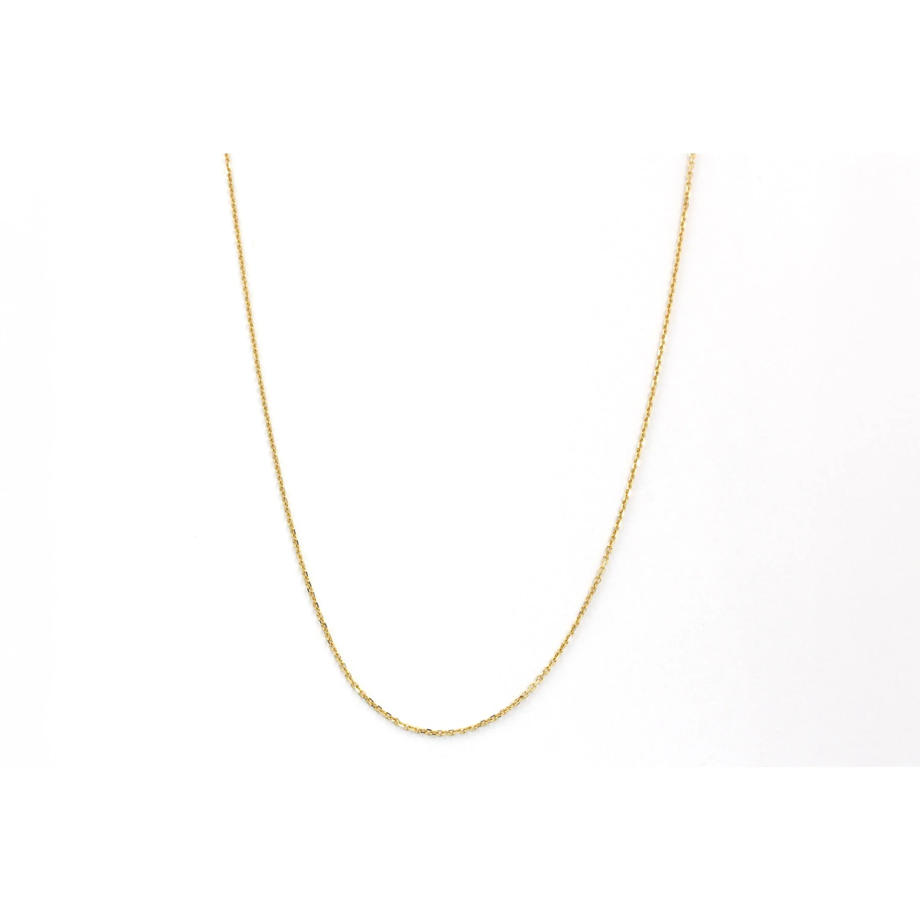 Cable Chain Necklace - 14k Yellow Gold - 1.2 mm