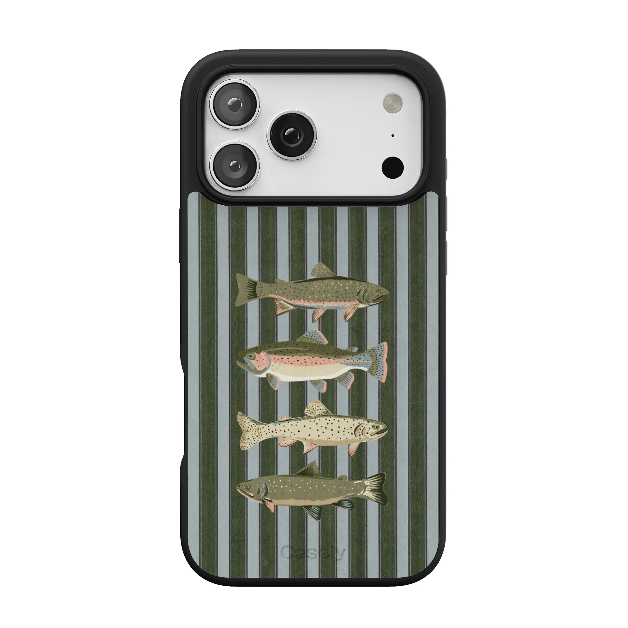 Casely Best Catch Vintage Protective iPhone Series Case - Boyfriend Collection, Align MagSafe, Fish-Themed, Magnetic Mount Phone Accessories