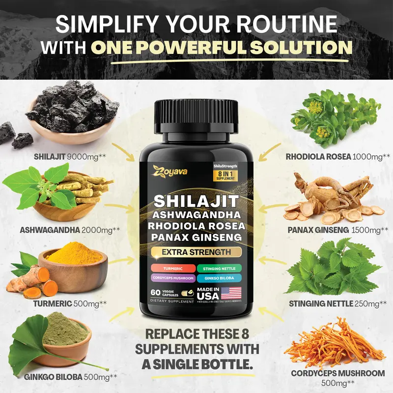 Hormone Vitality Trio - Zoyava Myo-Inositol, Sea Moss, & Shilajit Supplements - All-in-One Multivitamin with Extra Strength Ingredients - MADE IN USA 6