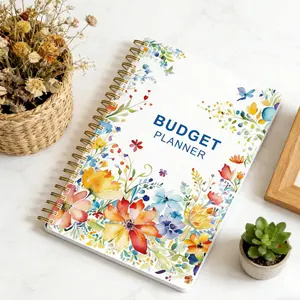 Monthly Expense Tracker Notebook, Spiral Bound Planner, Undated A5 Budget Planner with Waterproof Cover, Spiral Binding for Income Tracking, Savings Plans & Debt Management