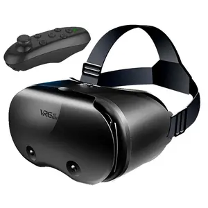 VRG Pro X7 VR Glasses, VR Headsets, 3D Virtual Reality Headset with Gamepad Controller, Mobile Phone VR Glasses for iPhone Android Smartphone