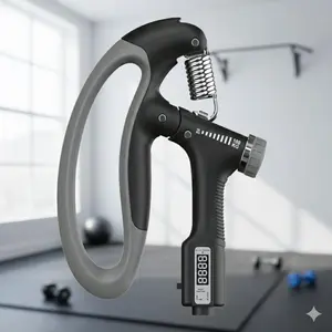 Adjustable Hand Gripper Grip Strengthener 10-100kg, Heavy Duty Finger Strength Trainer for Grip Workouts, Arm Muscle Exerciser with Counter for Home Gym Fitness Training Strength Training Equipment