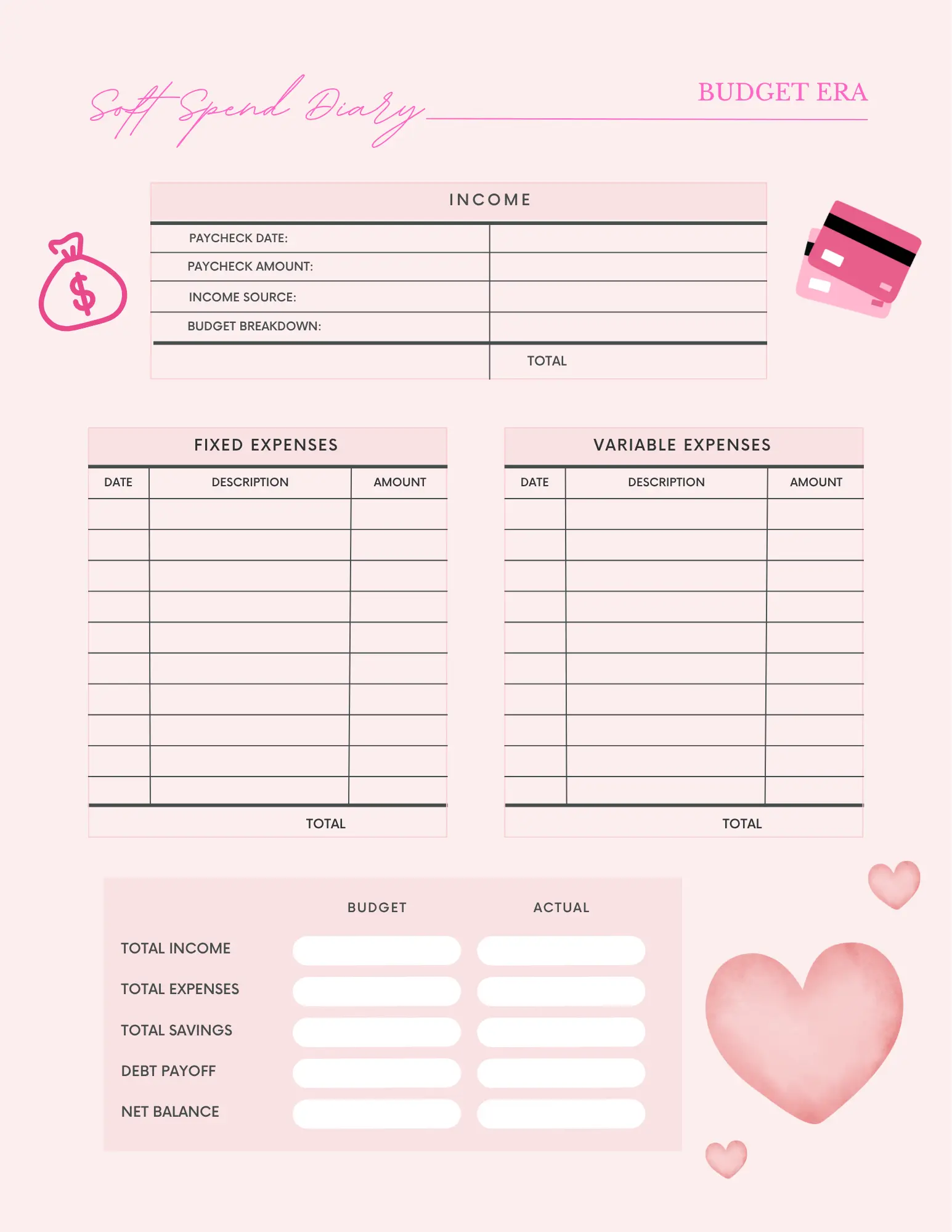 Soft Spend Diary