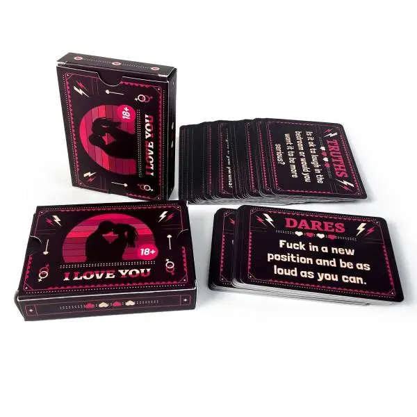 50 Premium Double-Sided Adult Truth or Dare Card Game - Truths+Dares Mix, 8.9Cm × 6.4Cm/9.2Cm × 6.7Cm × 2.0Cm Travel-Ready Deck, Deep Conversations & Intimacy, Perfect for Date Nights, Toys & Hobbies Strategy Game