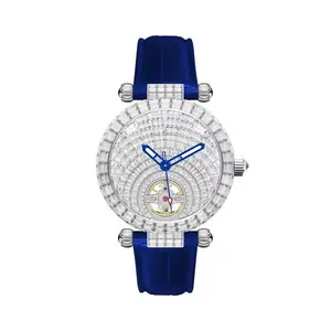 Men's Stellar Night Analog Automatic Crystal-Studded Watch - 42mm Case, Automatic Movement with Mechanical Depth, Buckle, << 30M Water Resistance, Model T856M