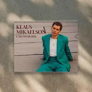 A Year Of Klaus Mikaelson 2026 Calendar - Celebrity Merch, Christmas Gift I Home Decor, Office Decor - Fan Gift, Unique Holiday Gift