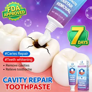 ZKRICARO Cavity Repair Toothpaste FDA Certified Strengthens Enamel Removes Plaque Freshens Breath Promotes Oral Health Herbal Ingredients