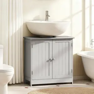 Bathroom Vanity Cabinet, Under Sink Bathroom Cabinet with 2 Doors (Without bathroom basin)