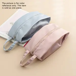 1pc Travel Underwear Storage Bag, Zipper Portable Panties Bra Storage Bag, Multifunctional Clothes Finishing Bag, Household Space Saving Storage & Organization For Closet, Wardrobe, Bedroom, Home, Dorm