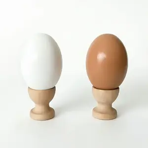 Wooden Fake Eggs, egg holder, suitable for kids handicrafts, Craft Pretend Play, painting,  kitchen decoration item or home decor.