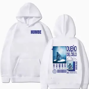 Humbe Dueno Del Cielo Album 2026 Hoodie Men's Fashion Pop Fans Pullover Sweatshirt Hip Hop Unisex Fleece Hoodies Streetwear HT3