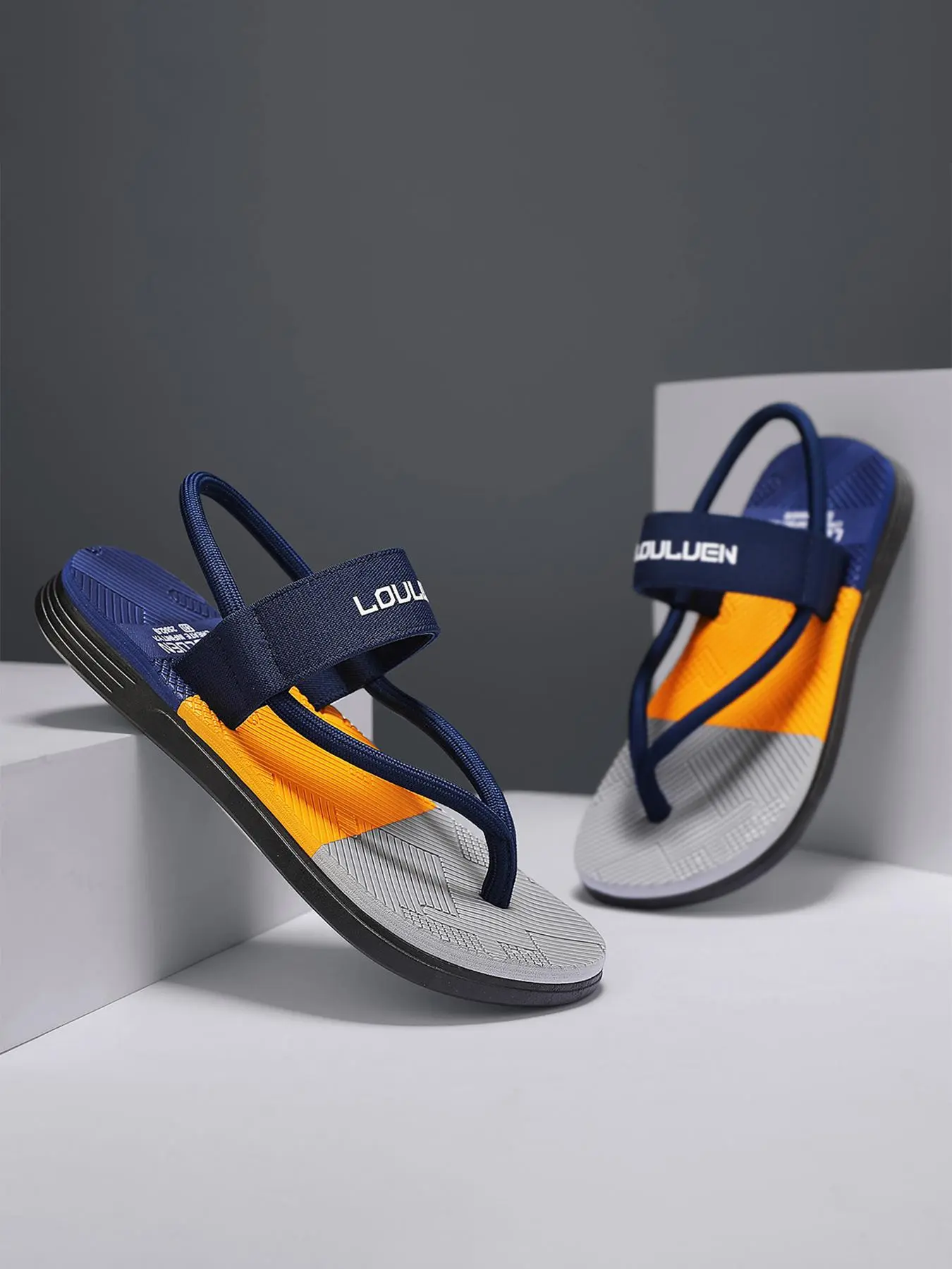 Men's Casual Breathable Comfortable Non-slip Lightweight Sandals, New Style Beach Slippers, Fashionable Slippers for Indoor & Outdoor Wear, Walking Shoes, Flip Flops, Footwear for Beach, Flat Sandal Shoes