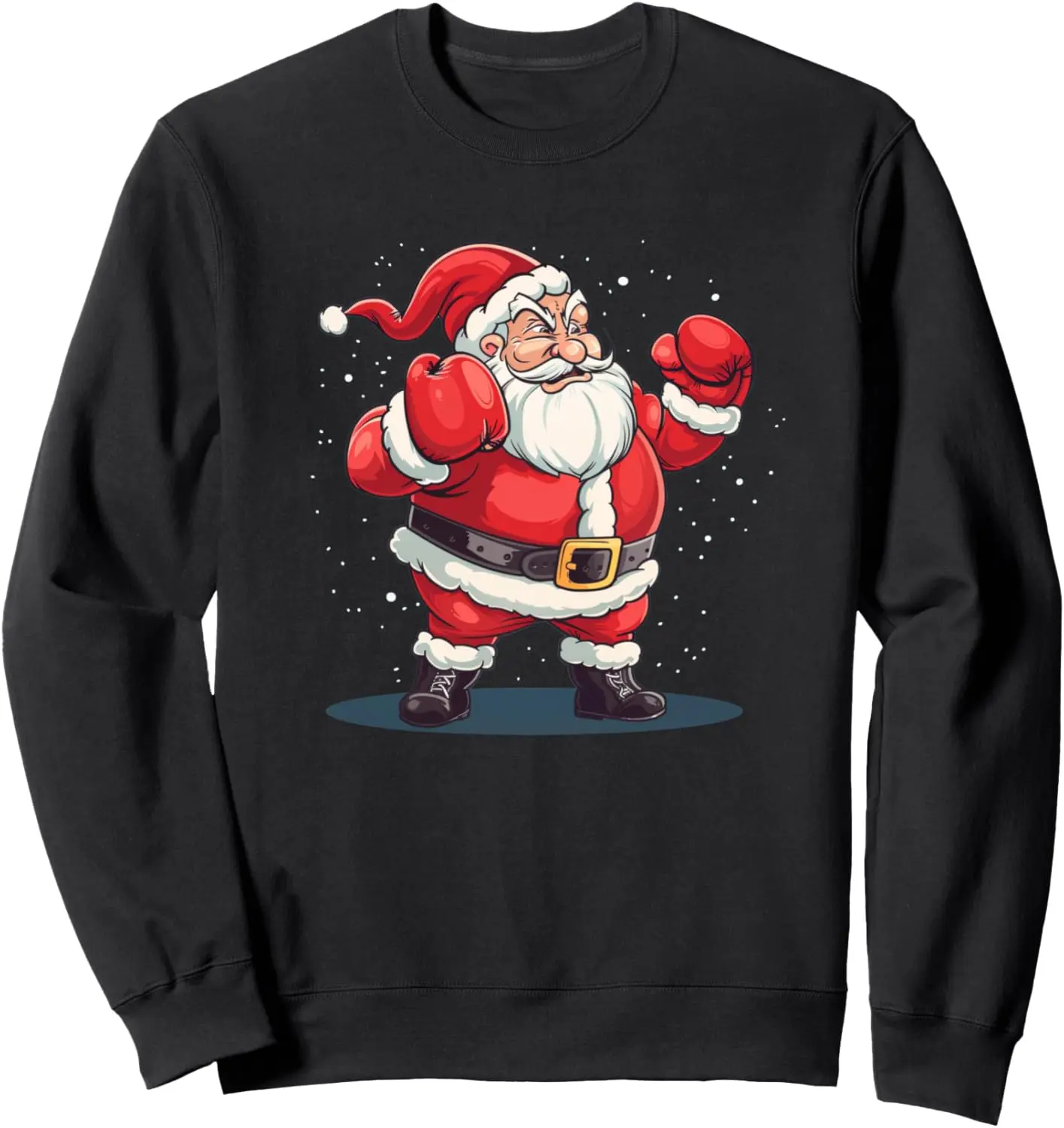 Boxing Santa Costume for punching Gloves Lovers Sweatshirt