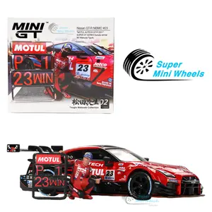 Mini GT 1:64 Nissan GT-R NISMO #23 MOTUL AUTECH SUPER GT w/ Matsuda Figure