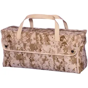 212 MAIN Jumbo Capacity Mechanic's Tool Bag - Brass Zipper, Carry Handles, Cotton Web Straps, Gi-Style Design, Snap Pockets