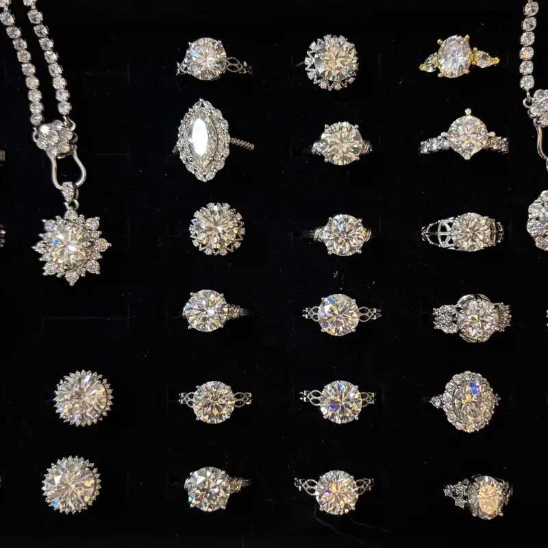4-5 carat Genuine Moissanite Jewelry